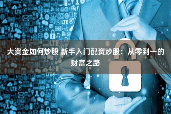 大资金如何炒股 新手入门配资炒股：从零到一的财富之路