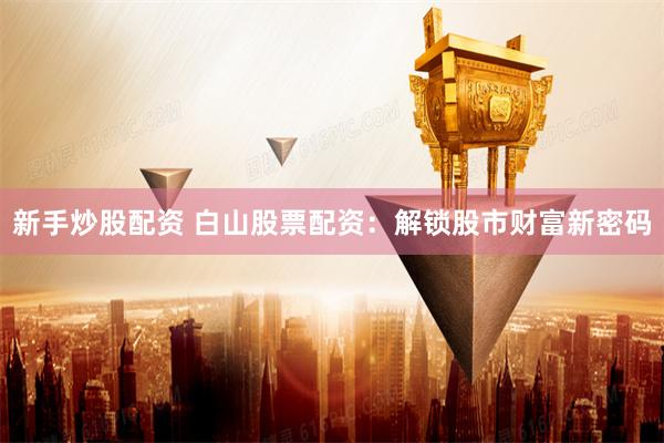 新手炒股配资 白山股票配资：解锁股市财富新密码